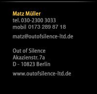 out of silence - kontakt Matz Mueller